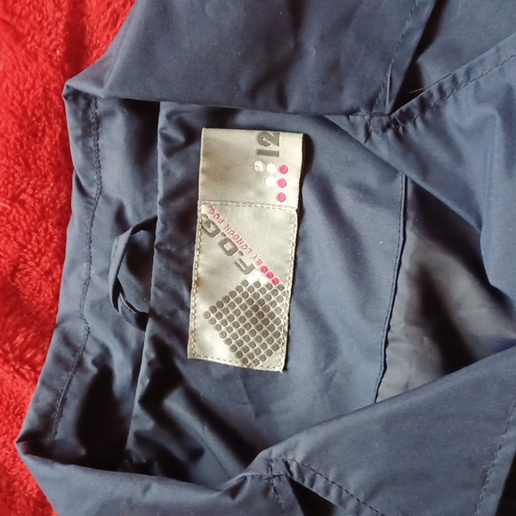 Kids Dark Navy Blue Raincoat size 12 - Picture 2 of 4